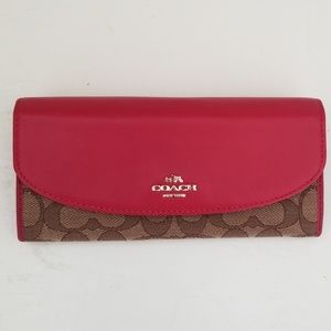 COACH Signature PVC Slim Envelope Wallet